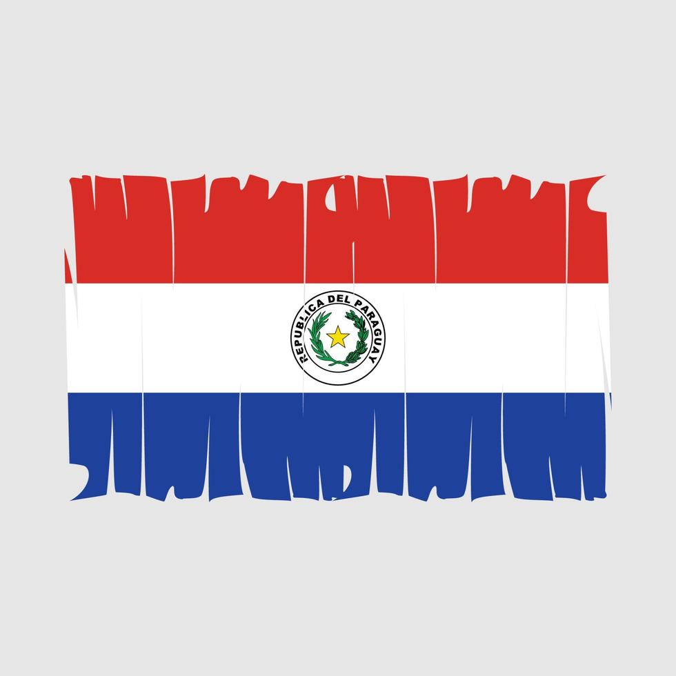 vector de bandera de paraguay