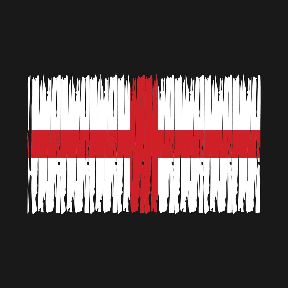 England Flag Brush vector