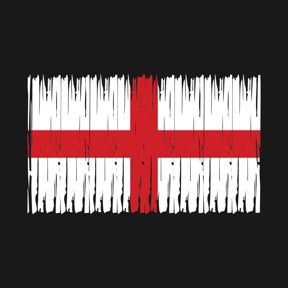 cepillo de bandera de inglaterra vector