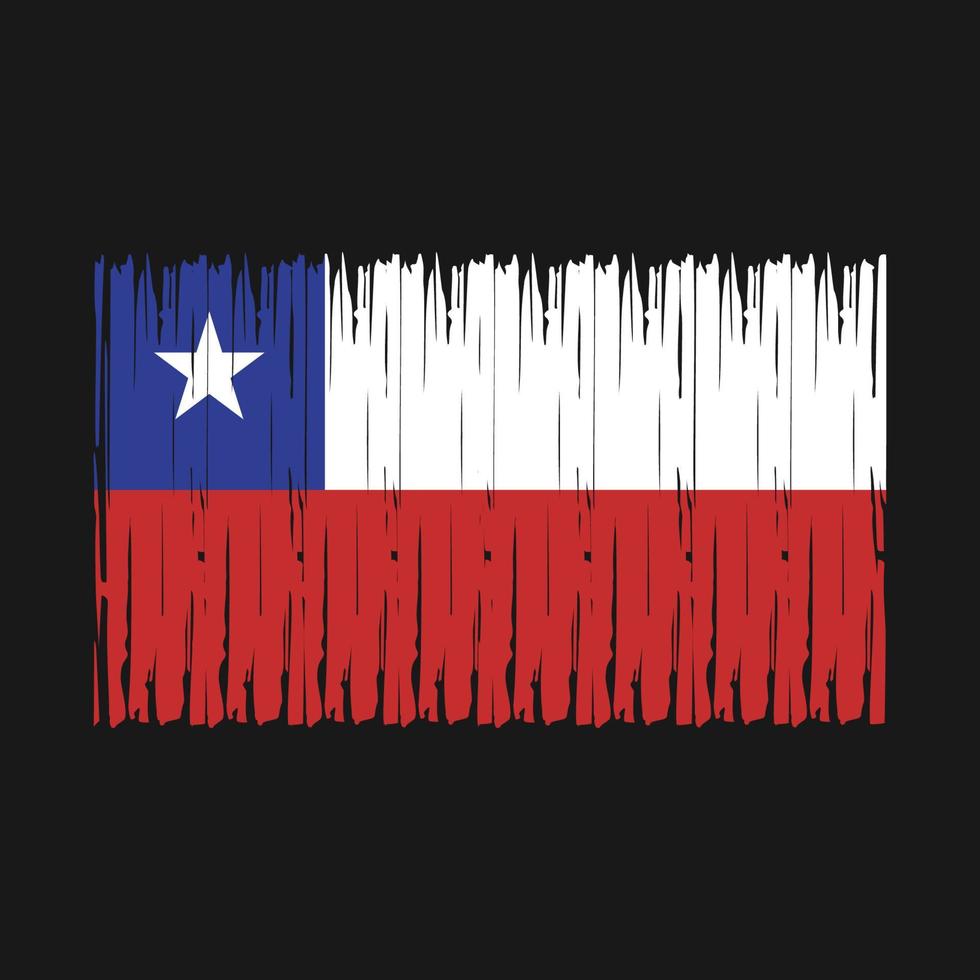 Chile Flag Brush vector