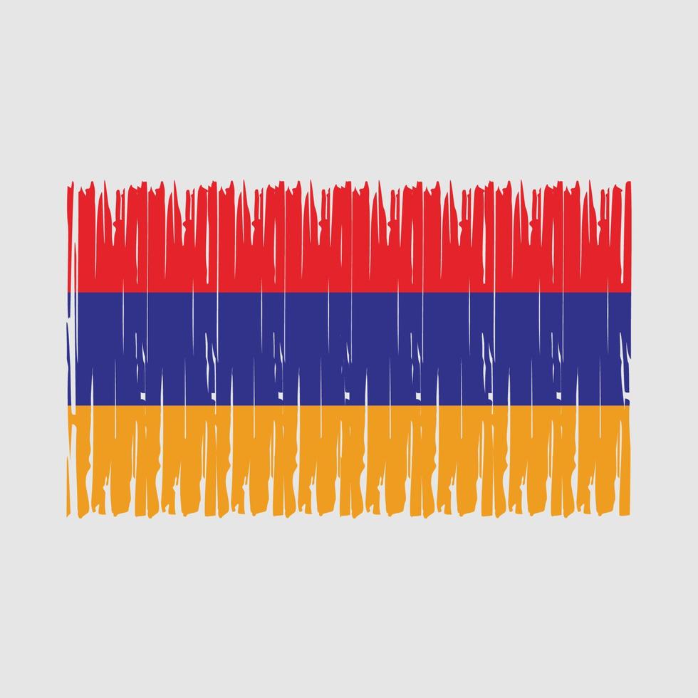 Armenia Flag Brush vector
