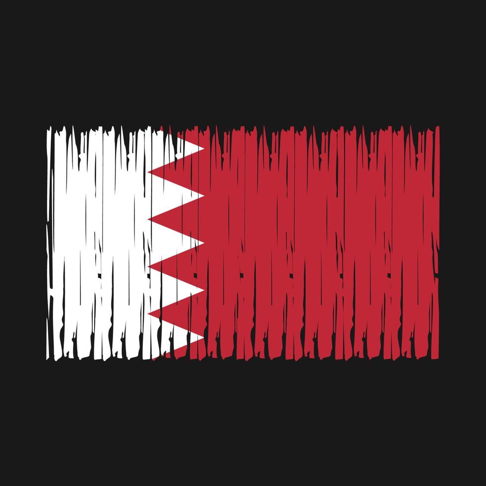 Bahrain Flag Brush vector