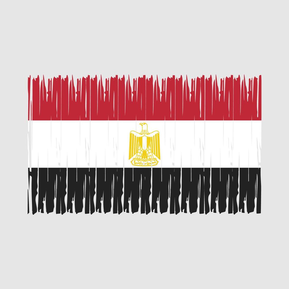 cepillo de bandera de egipto vector