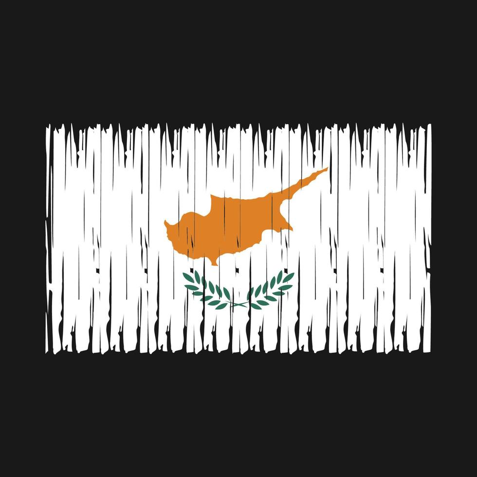 Cyprus Flag Brush vector