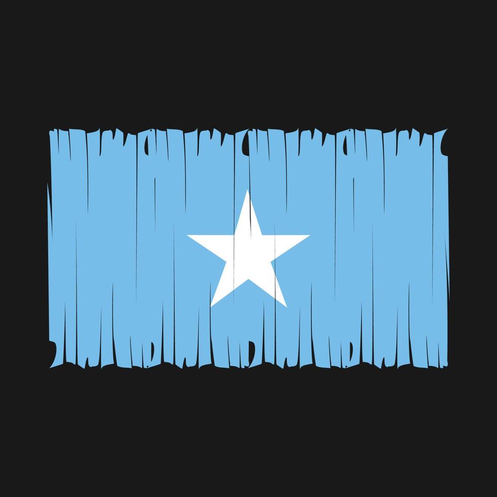 ilustración de vector de pincel de bandera de somalia