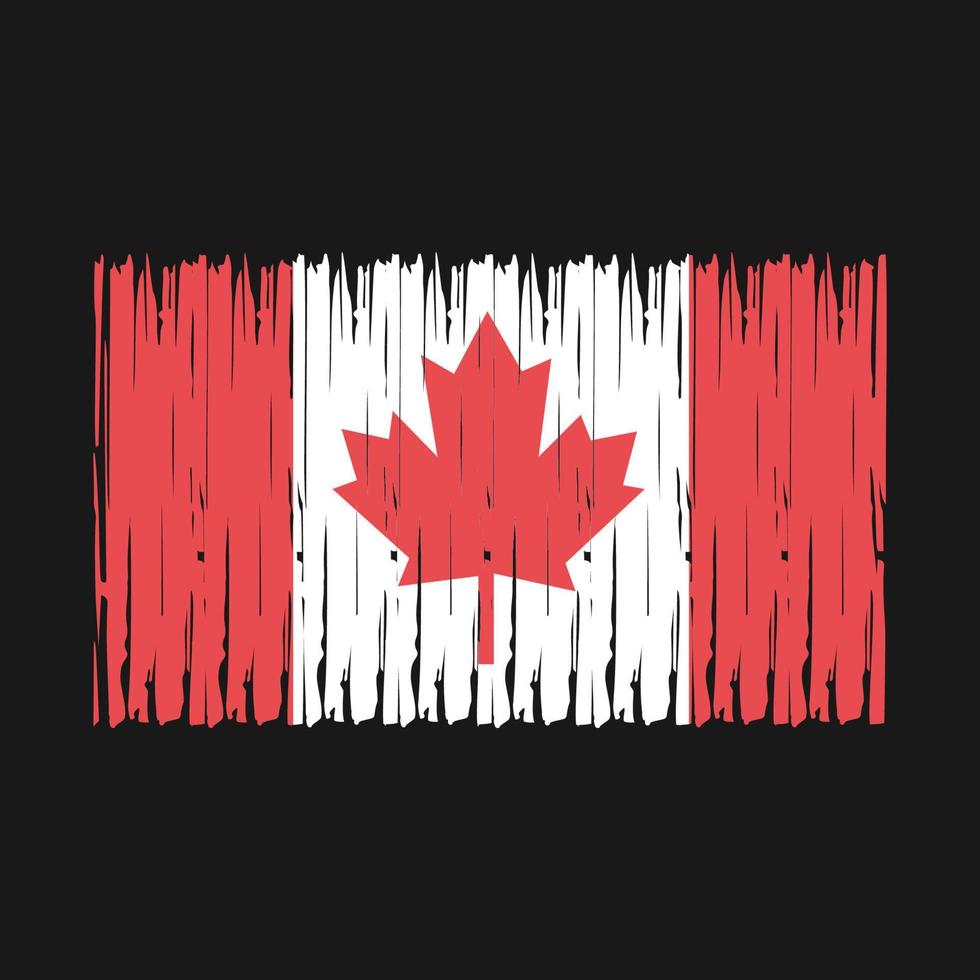 Canada Flag Brush vector