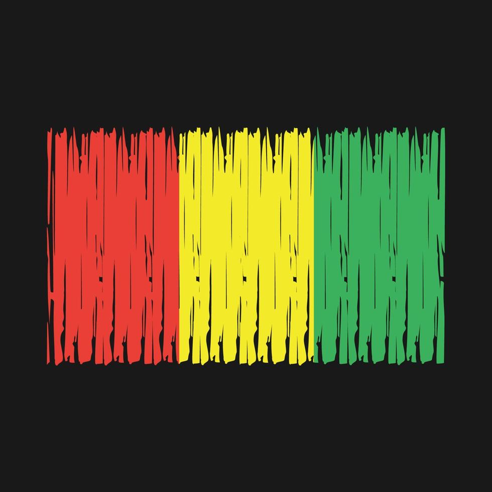 Guinea Flag Brush vector