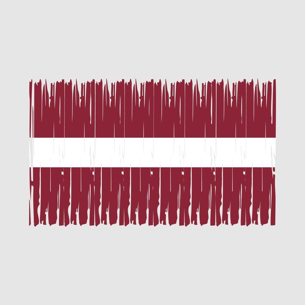 Latvia Flag Brush vector