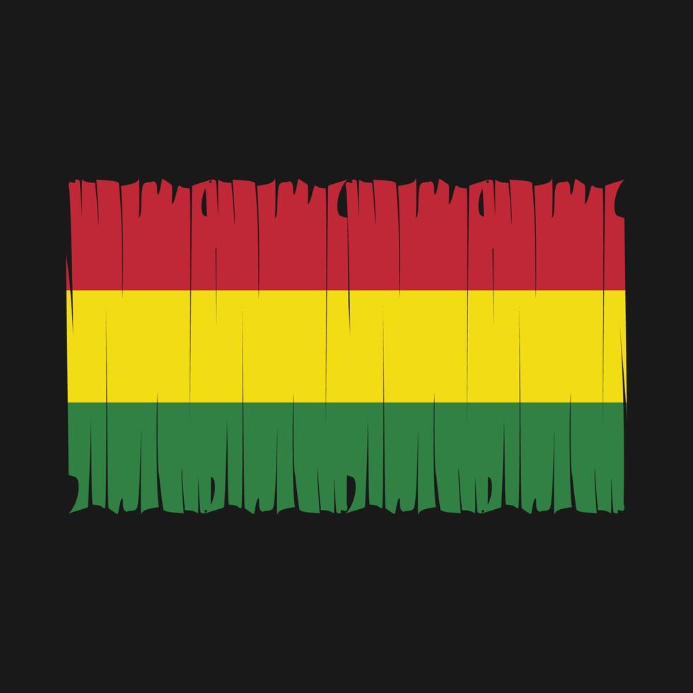 Bolivia Flag Brush Vector Illustration