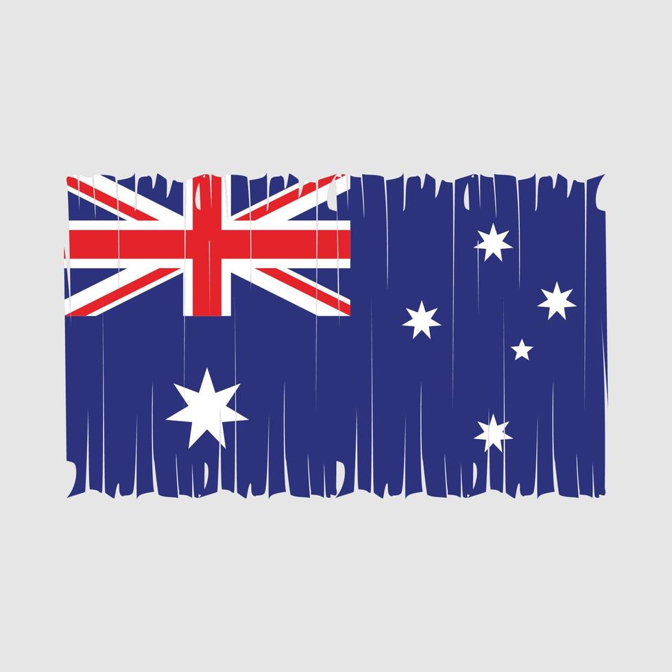 ilustración de vector de pincel de bandera de australia