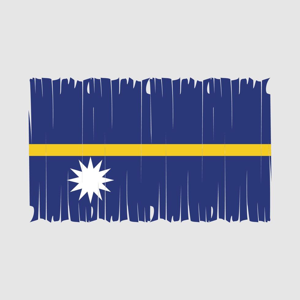 ilustración de vector de pincel de bandera de nauru