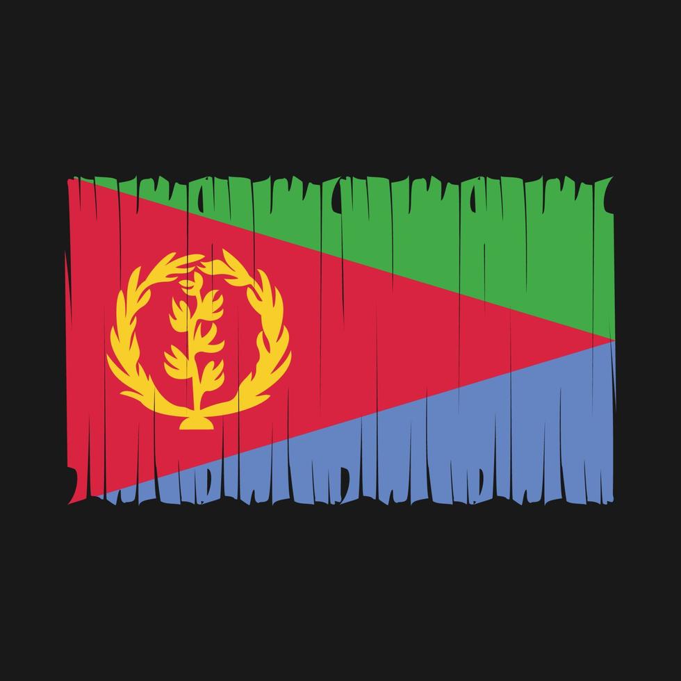 Eritrea Flag Brush Vector Illustration
