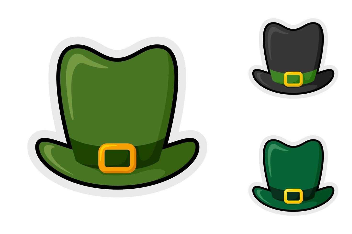 Note sticker set with Leprechaun Hat vector
