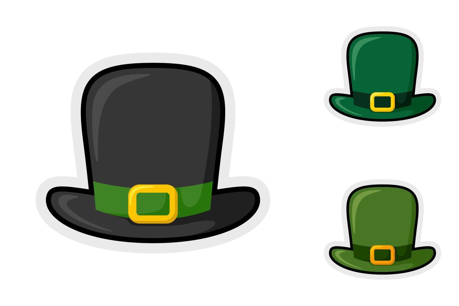 Note sticker set with Leprechaun Hat vector