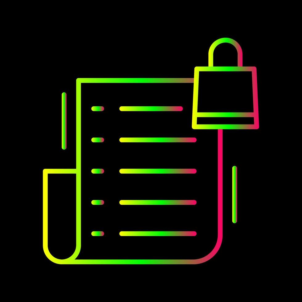 icono de vector de lista de deseos