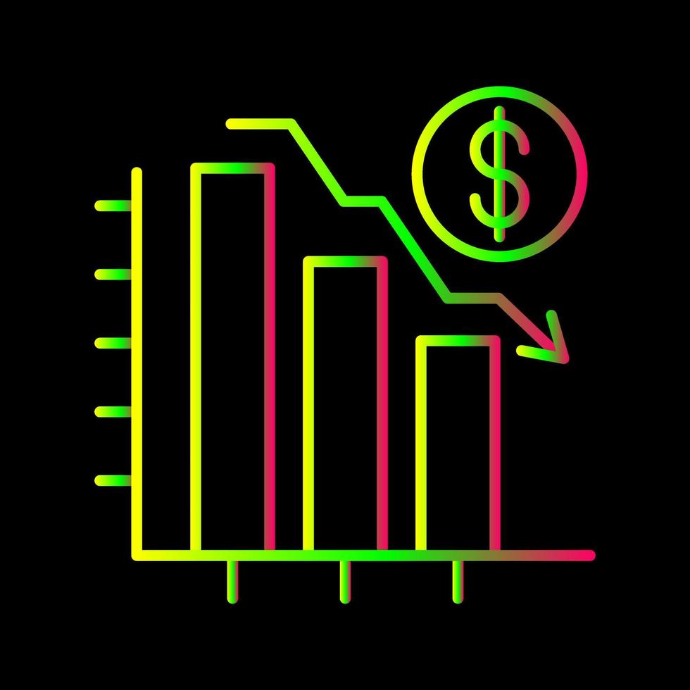 Chart Down Vector Icon 20227594 Vector Art at Vecteezy