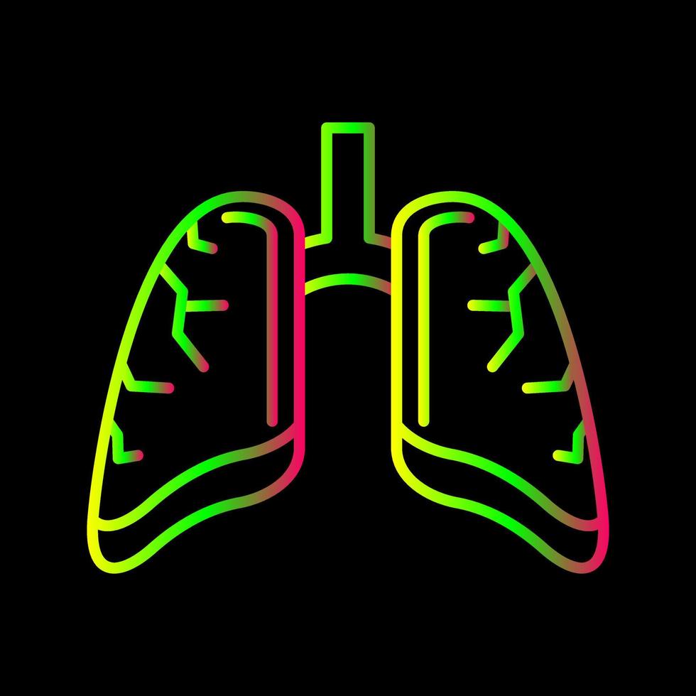 icono de vector de pulmones