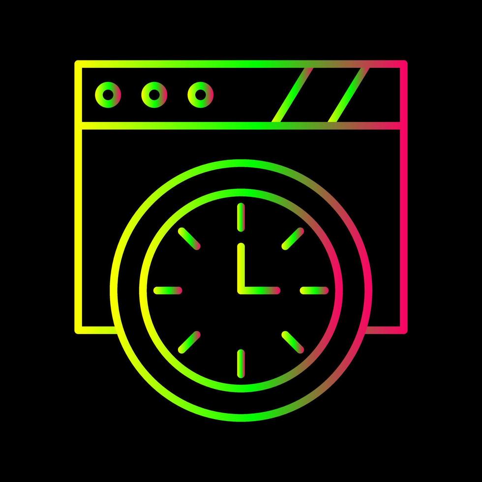 Wall Clock Vector Icon