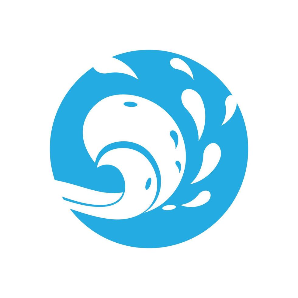 Water wave Logo vector and symbol Template