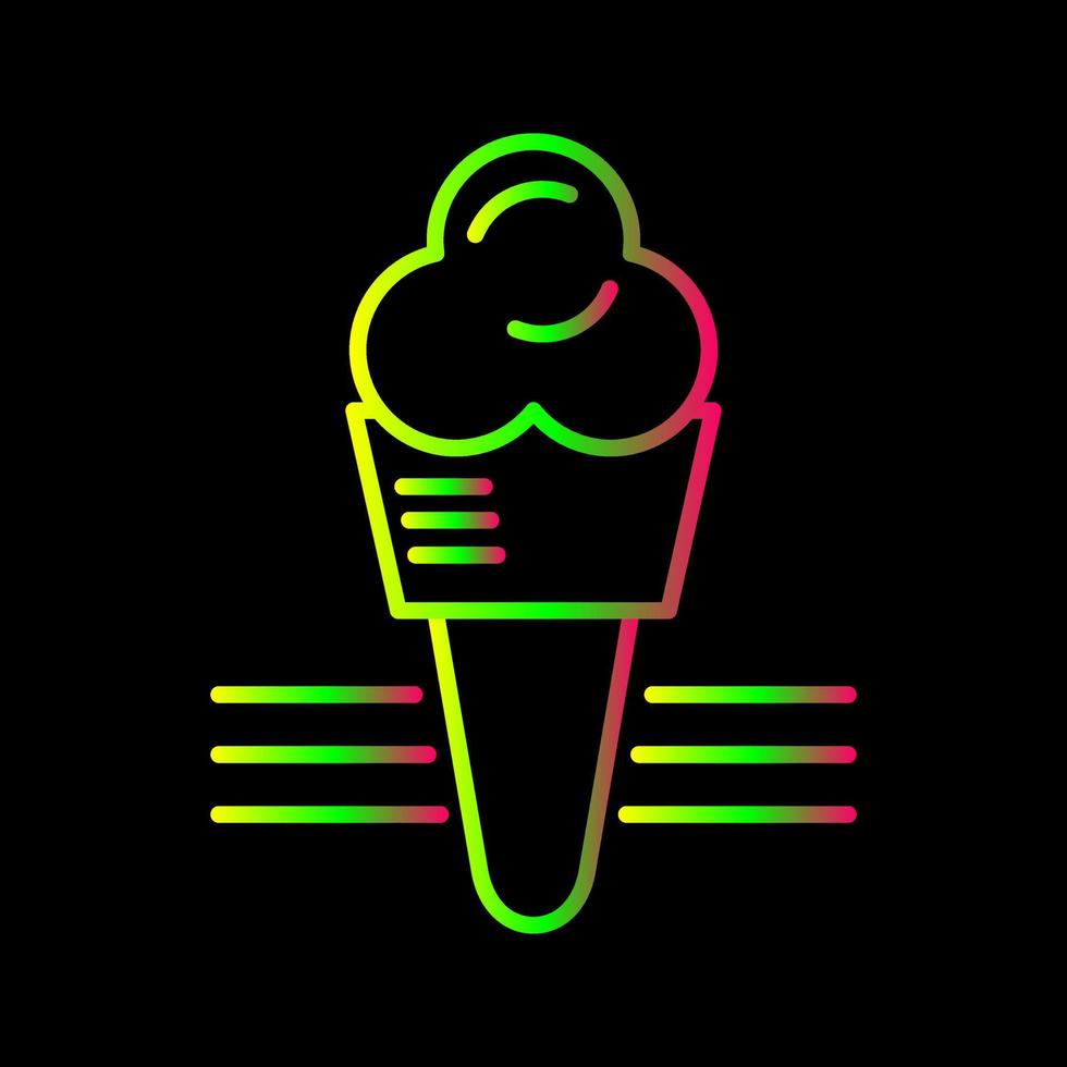 icono de vector de helado