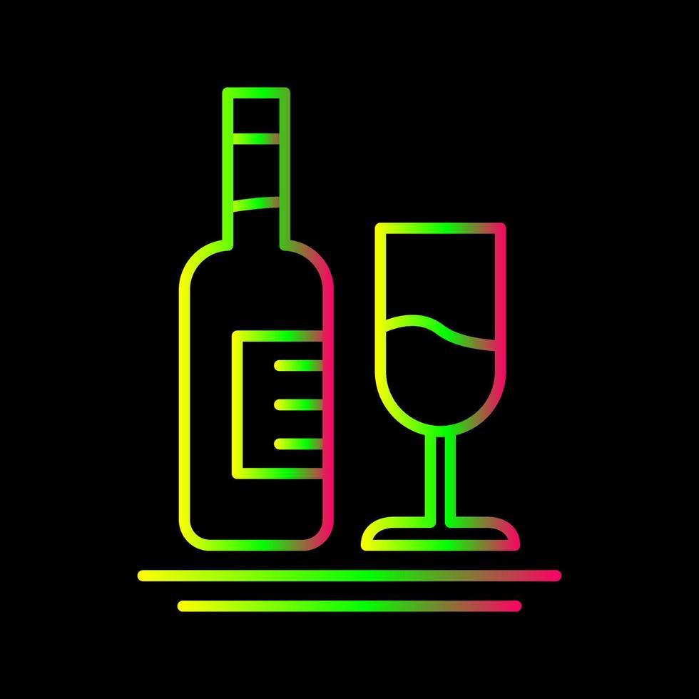 White Wine Vector Icon