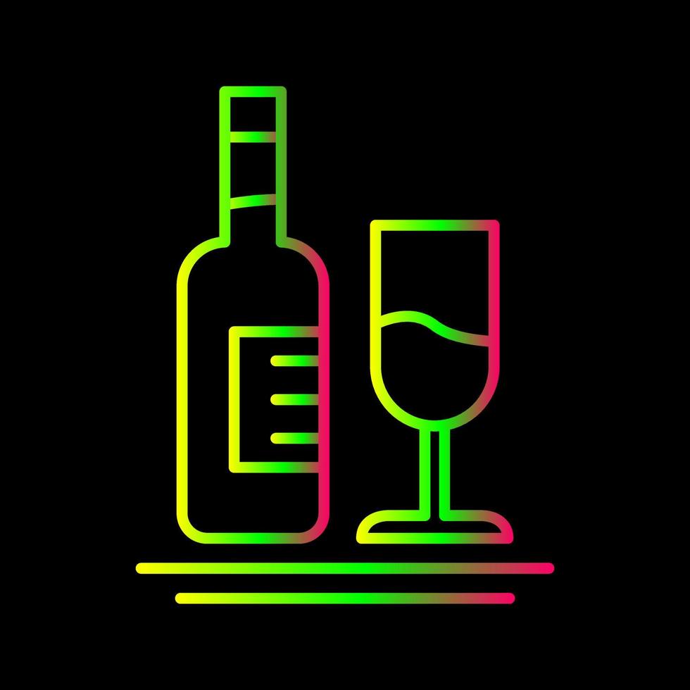 icono de vector de vino blanco