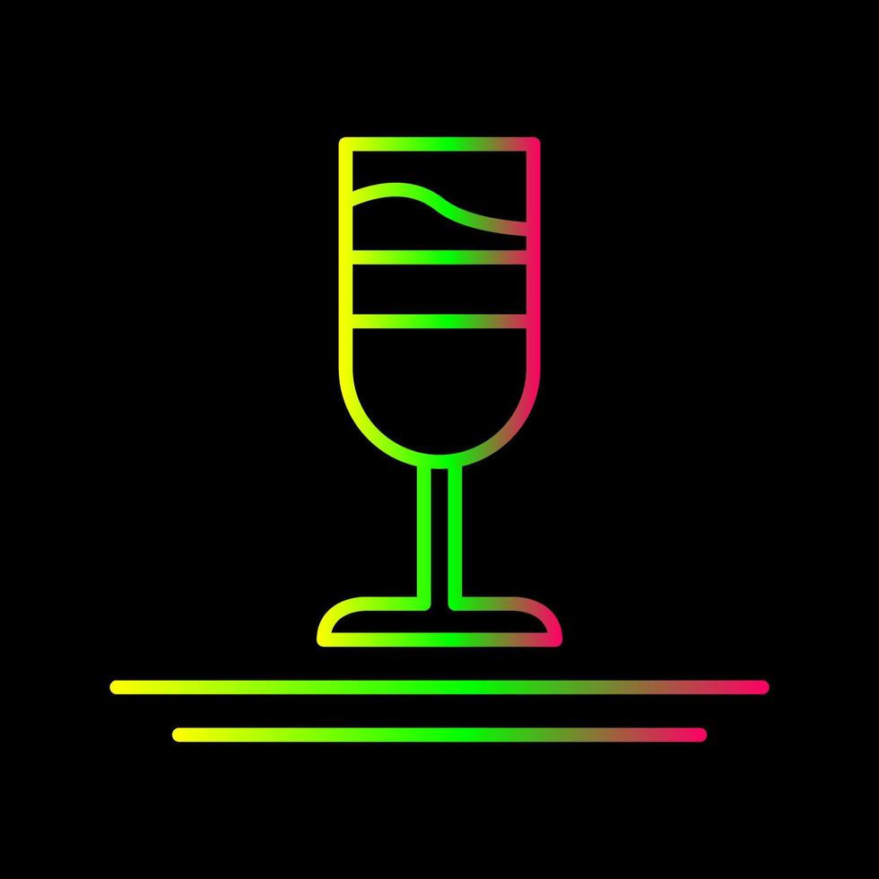 Rainbow Drink Vector Icon
