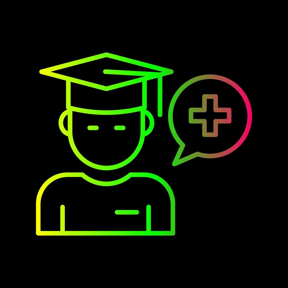 icono de vector de facultad de medicina