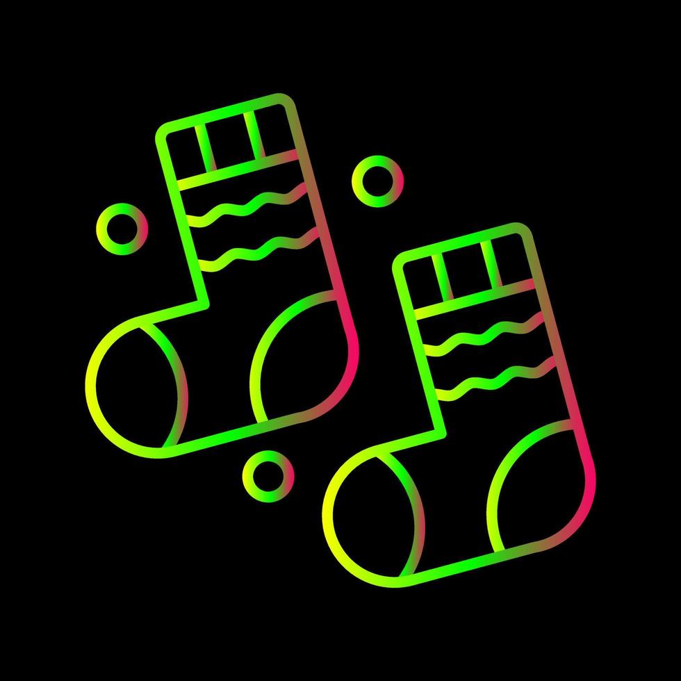 Winter Socks Vector Icon