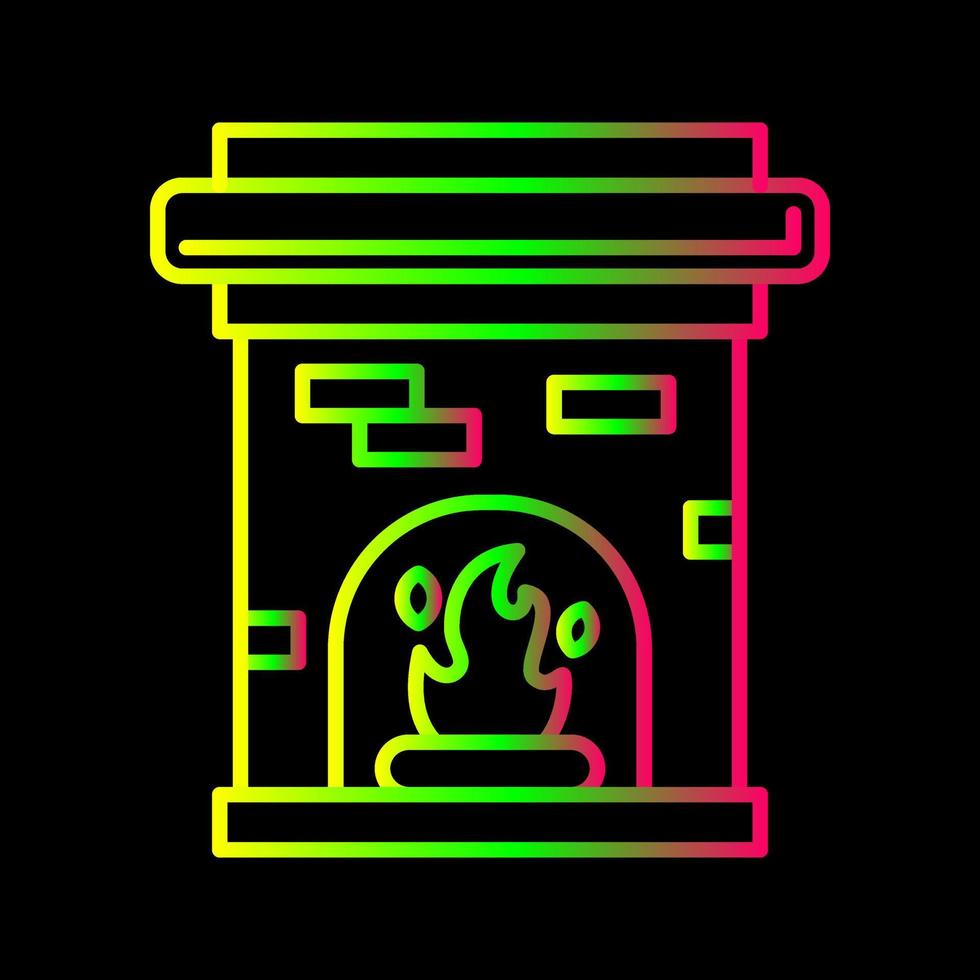 Fireplace Vector Icon