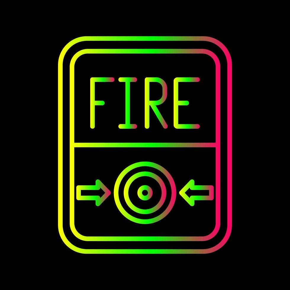 Fire Button Vector Icon