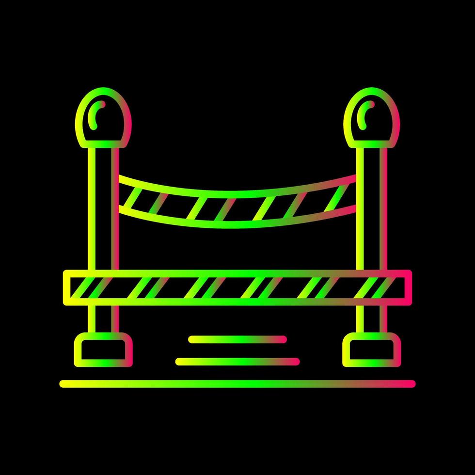Do Not Cross Line Vector Icon