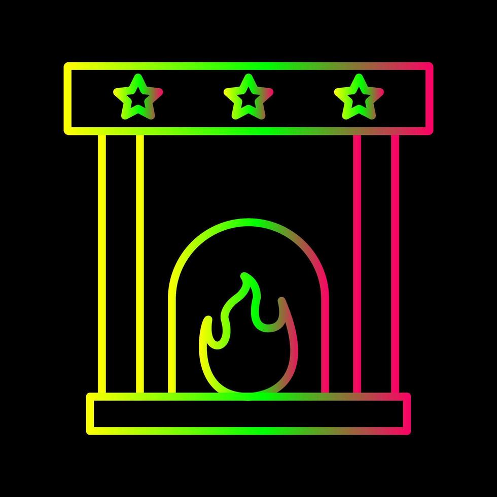 icono de vector de chimenea