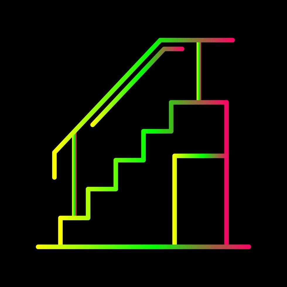 icono de vector de escaleras