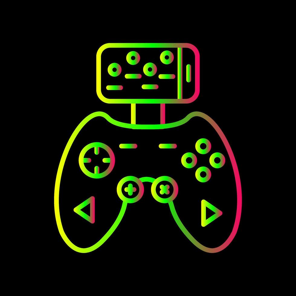 icono de vector de controlador de juego