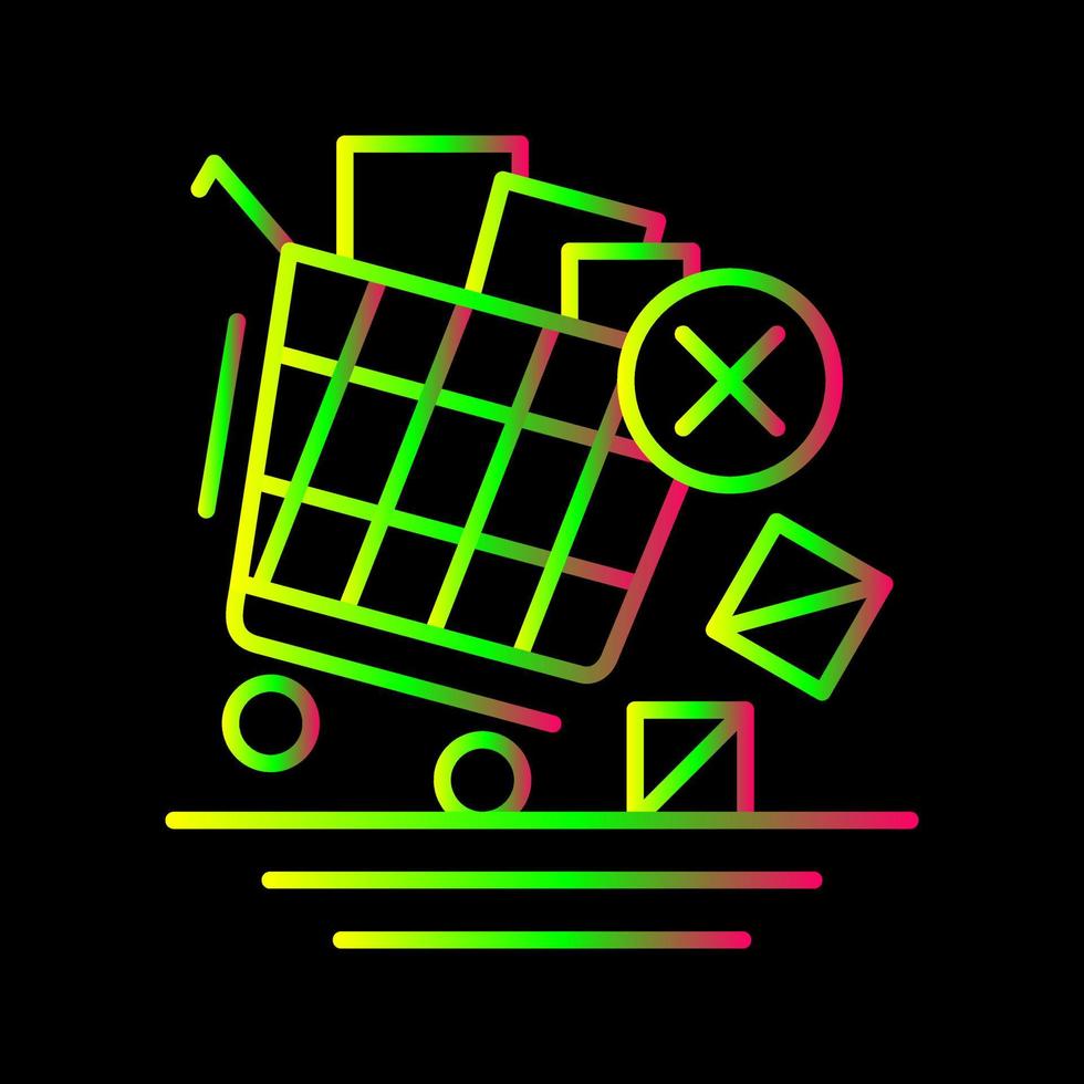 Offer End Line Icon vector