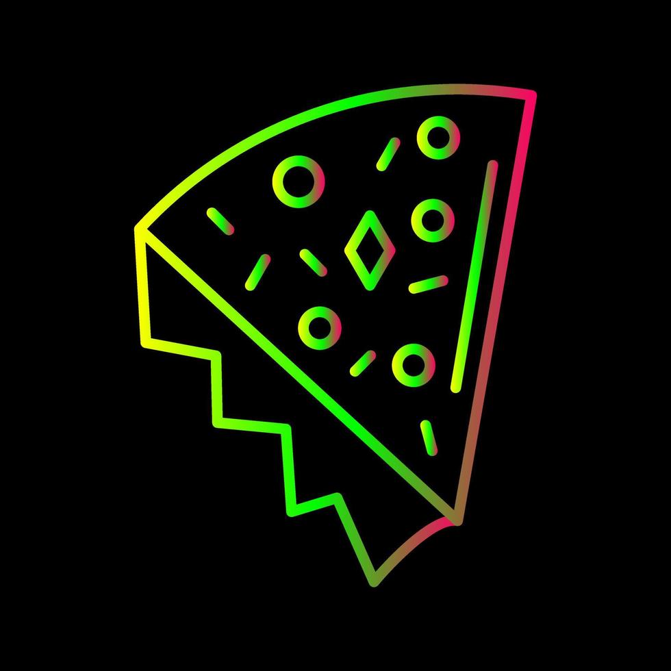 icono de vector de rebanada de pizza