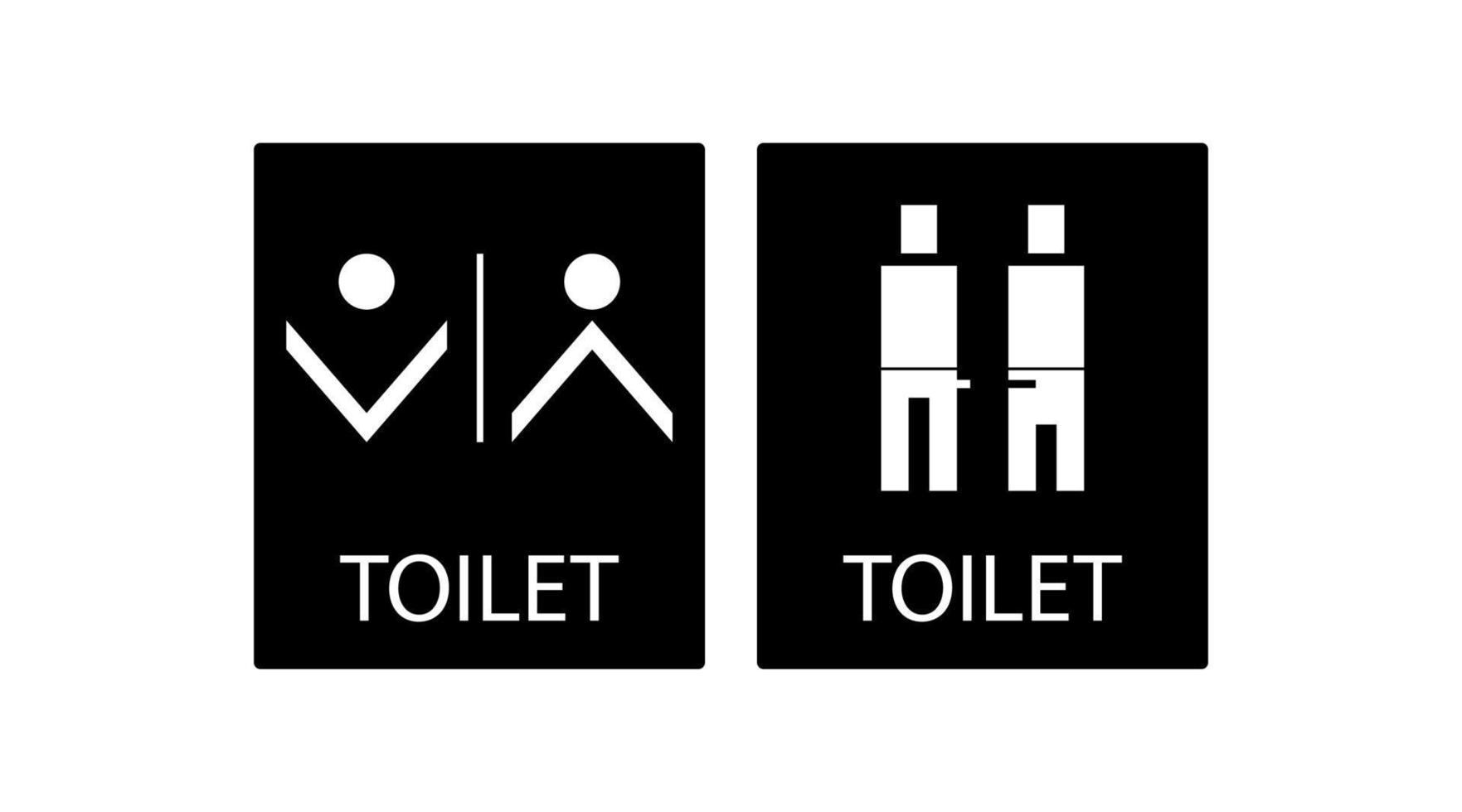 Free vector flat design toilet icons design