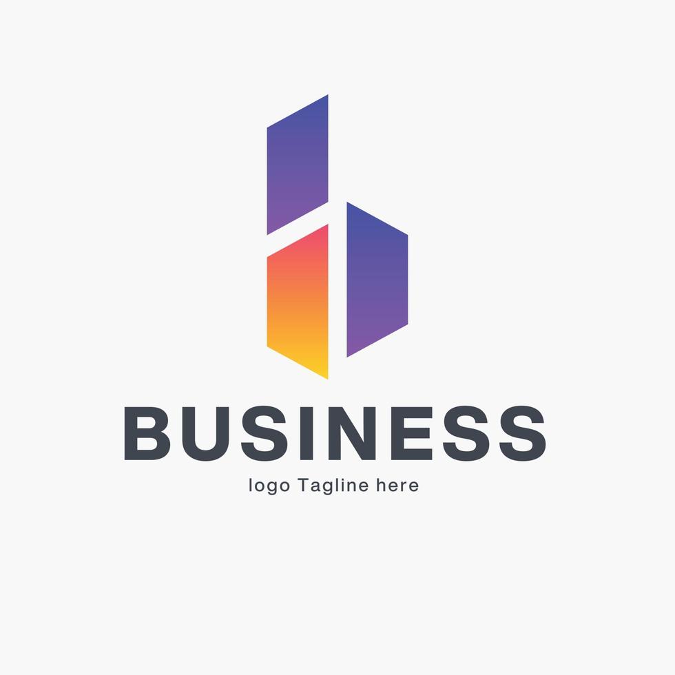 B Letter Business Logo Design vector