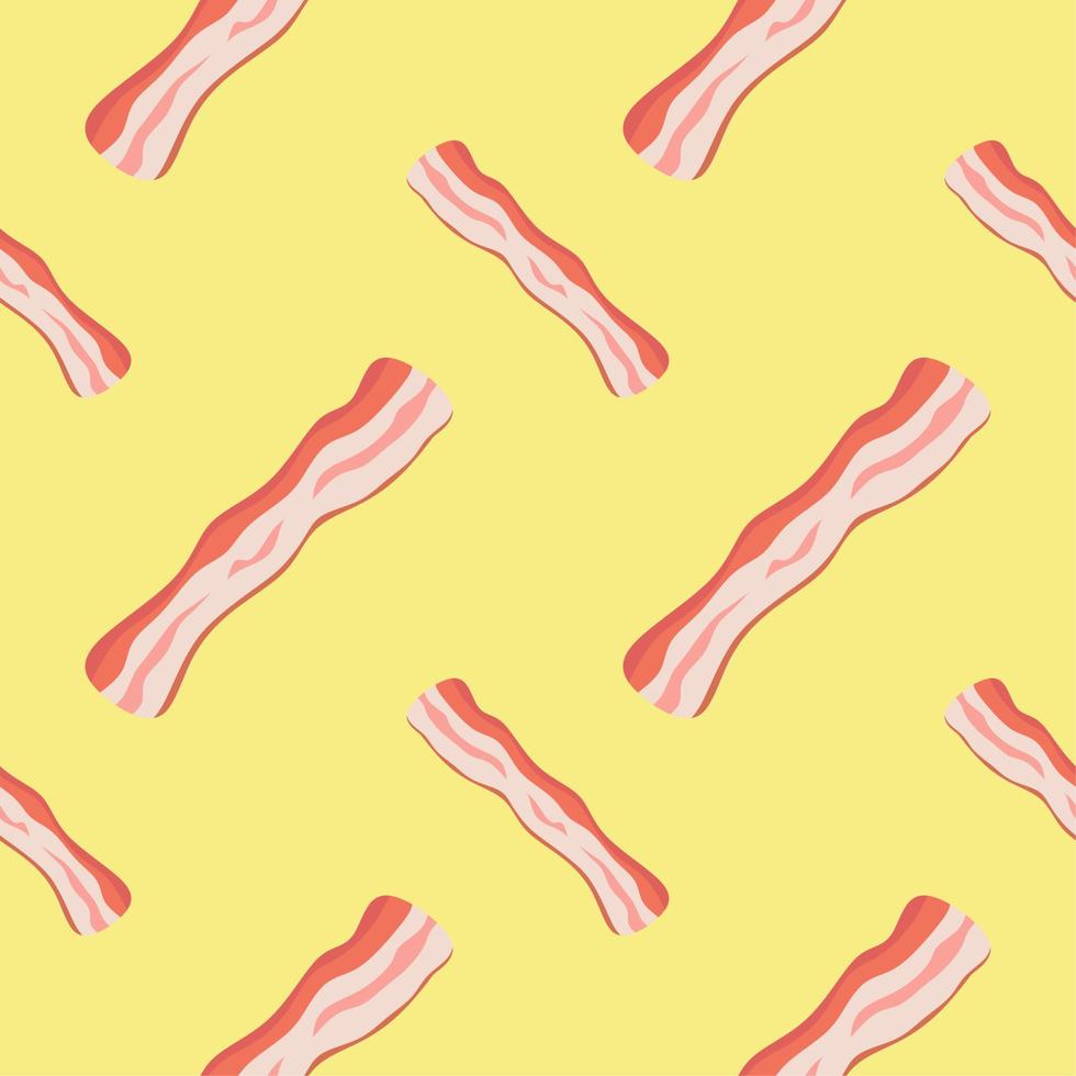 bacon seamless pattern. pork seamless vector illustration
