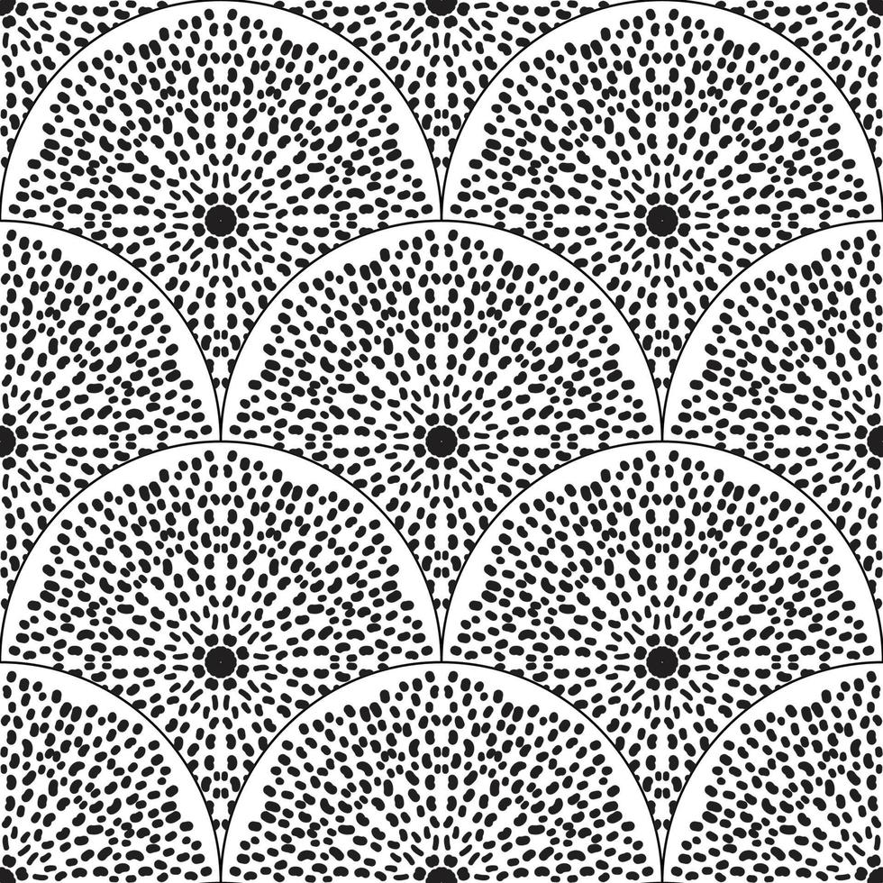 Abstract geo fish scale seamless pattern. Ornamental tile, mosaic background.  Patchwork infinity card.  Modern geometric motifs. vector