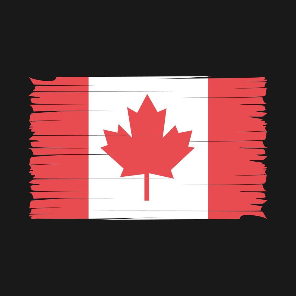 Canada Flag Brush Vector