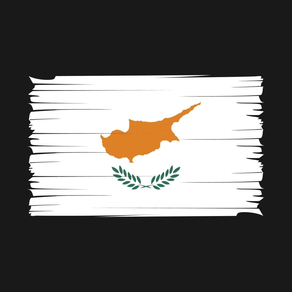 Cyprus Flag Brush Vector