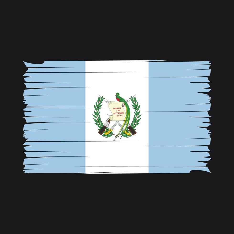 Guatemala Flag Brush Vector