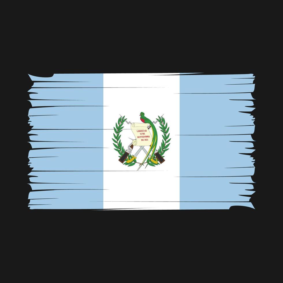 vector de pincel de bandera de guatemala