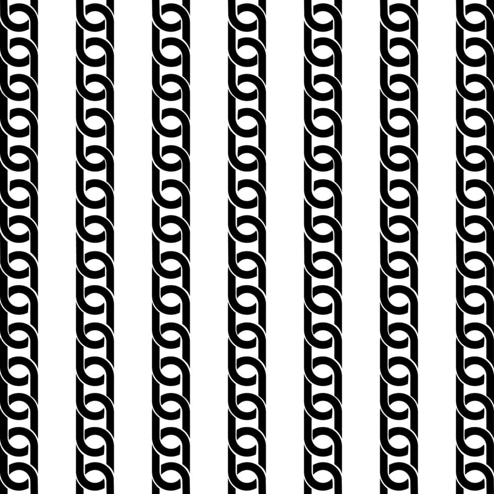 Chain Motifs Pattern. Contemporary Decoration for Interior, Exterior, Carpet, Textile, Garment, Cloth, Silk, Tile, Plastic, Paper, Wrapping, Wallpaper, Pillow, Sofa, or Background. Vector Illustration