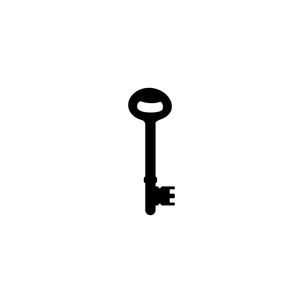 silueta de el llave para icono, símbolo, firmar, pictograma, sitio web, aplicaciones, Arte ilustración, logo o gráfico diseño elemento. vector ilustración