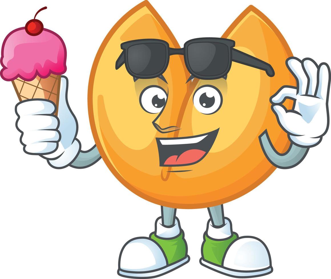 Chinese fortune cookie cartoon character style 20230637 Vector Art at Vecteezy