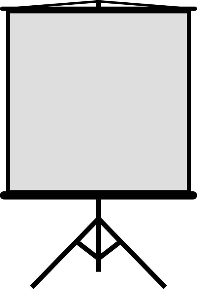 Projector screen icon on white background. Screen for presentation sign