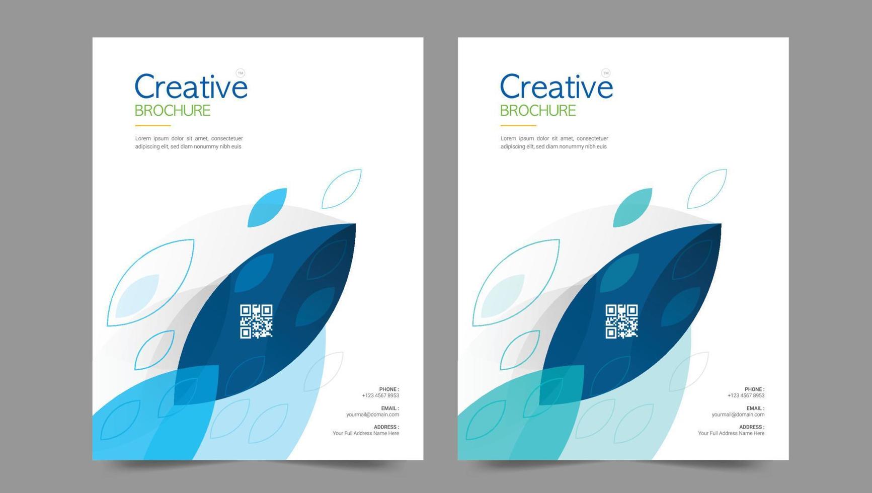 Cover template flyer design vector background